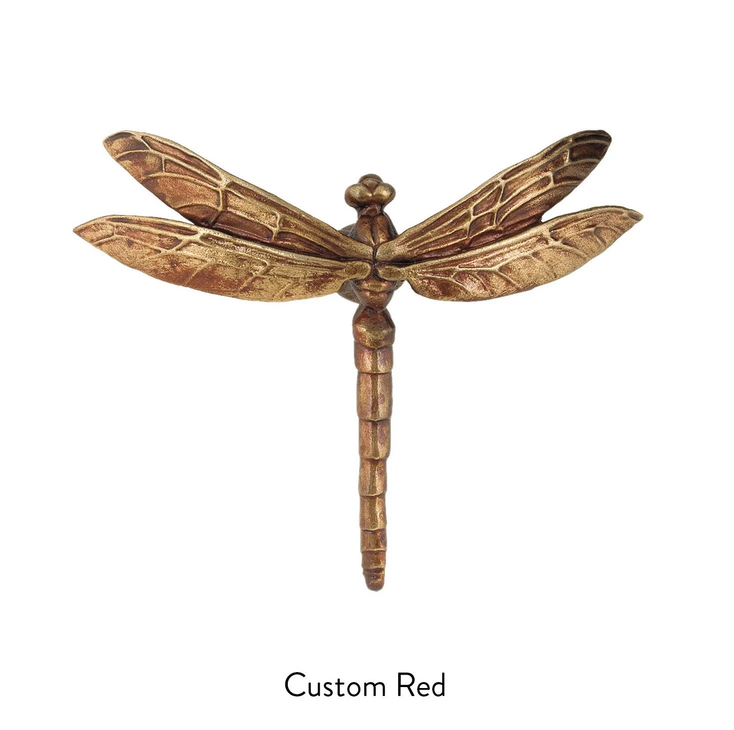 Bronze Cabinet Pull with Realistic Dragonfly Details — Martin Pierce
